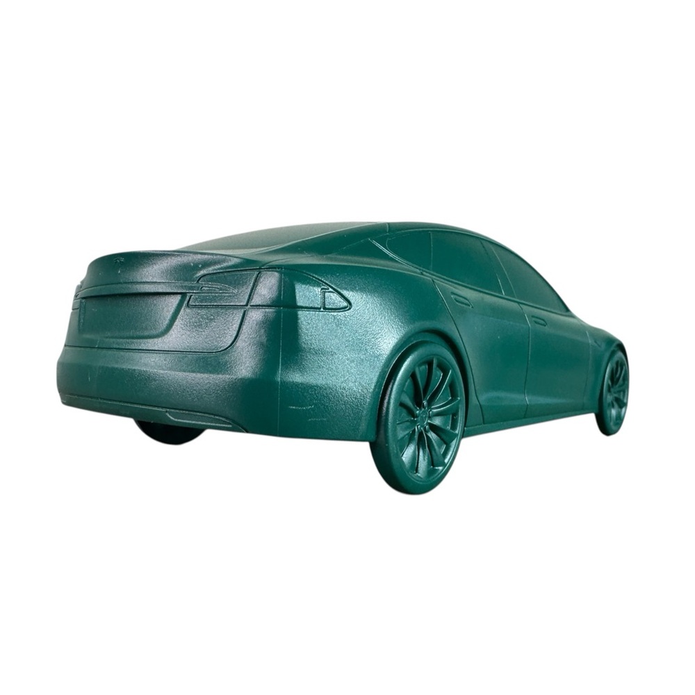 Tesla Model S Plastic Injection Mold Model Car Green - Picture 4 of 11